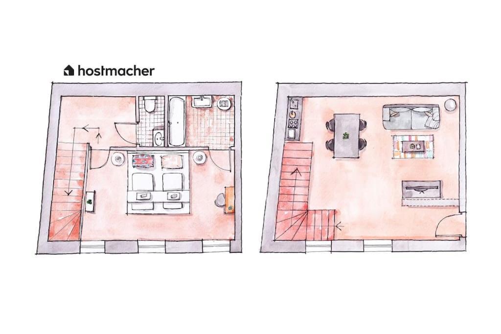 Apartamento Neat 1Br Duplex By Metro And Center By Hm Viena Exterior foto